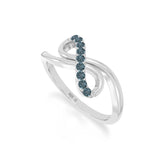 natural london blue topaz infinity promise rings in sterling silver